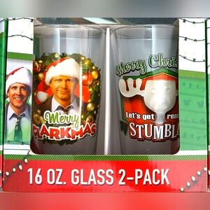 National Lampoons Christmas Vaca pint glasses